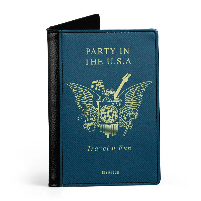 Waterproof Nylon Passport Covers & Wallets for Outdoor AdventuresParty in the U.S.A. - Passport Cover