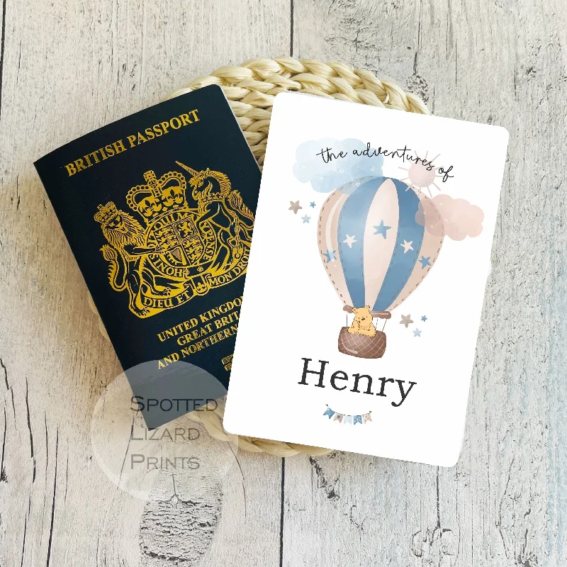 Silver-Plated Passport Covers & Wallets with Gemstone Accents for Elegant WomenPersonalised First Passport Cover - 1st Passport Holder - Kids Passport Cover - Baby Passport Holder - First Holiday - New Baby Gifts