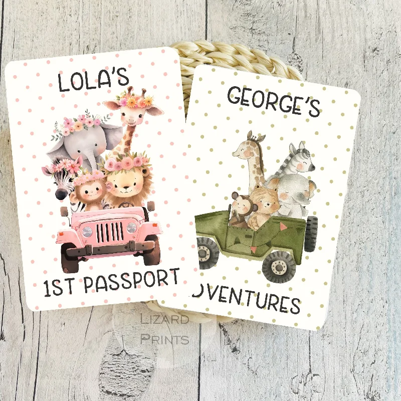 Foldable Passport Covers & Wallets Made of Flexible PVC for Easy StoragePersonalised First Passport Cover - 1st Passport Holder - Kids Passport Cover - Baby Passport Holder - First Holiday - New Baby Gifts