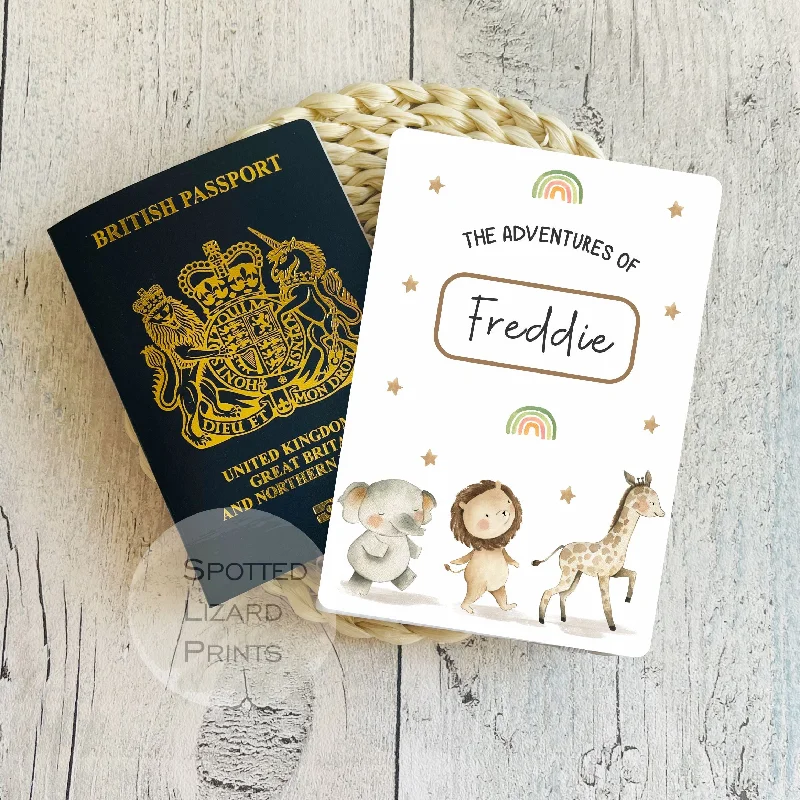 Vegan Leather Passport Covers & Wallets for Environmentally Conscious PeoplePersonalised First Passport Cover - 1st Passport Holder - Kids Passport Cover - Baby Passport Holder - First Holiday - New Baby Gifts