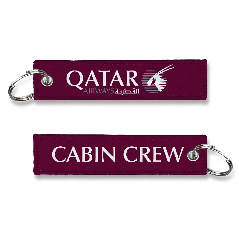 Camouflage-Patterned Passport Covers & Wallets for Hunters and MilitariesQatar Airways-Cabin Crew keychain