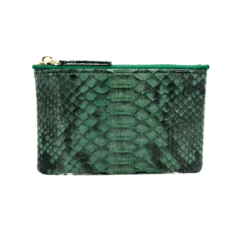 Laser - cut metal coin and key purses with geometric designsSaigon Green Motif Coin Purse