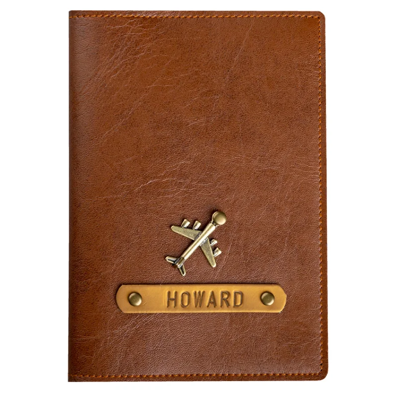 Cartoon-Themed Passport Covers & Wallets for Kids and Young AdultsPersonalized Tan Leather Finish Passport Cover