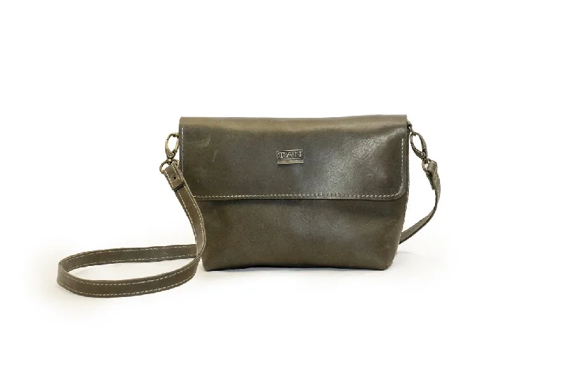 RFID - blocking coin and key purses for security - conscious usersTan Leather Goods - Mila Sling Bag | Olive