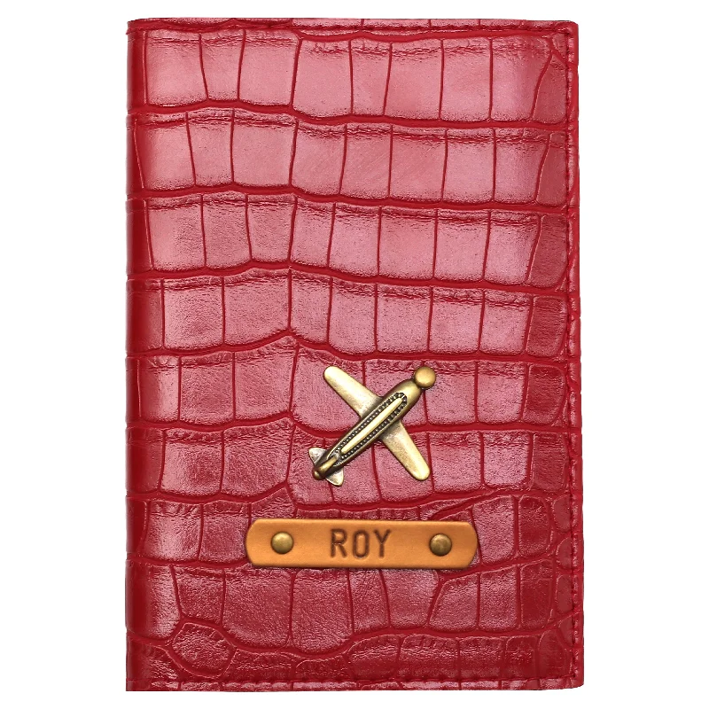 Cartoon-Themed Passport Covers & Wallets for Kids and Young AdultsCherry Red Vegan Executive Leather Passport Wallet