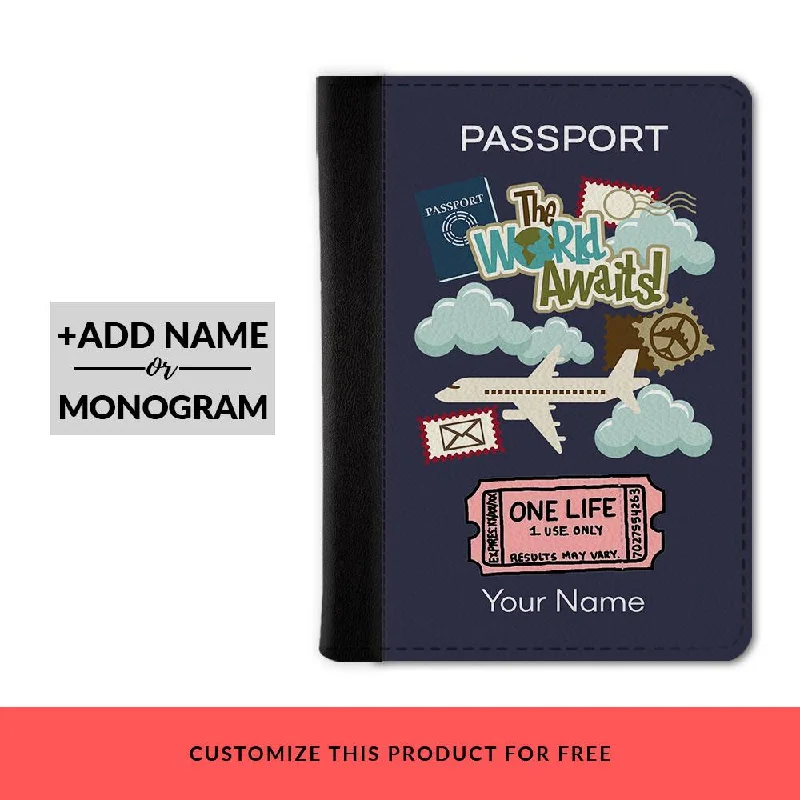 Waterproof Nylon Passport Covers & Wallets for Outdoor AdventuresWorld Awaits Custom Passport Cover