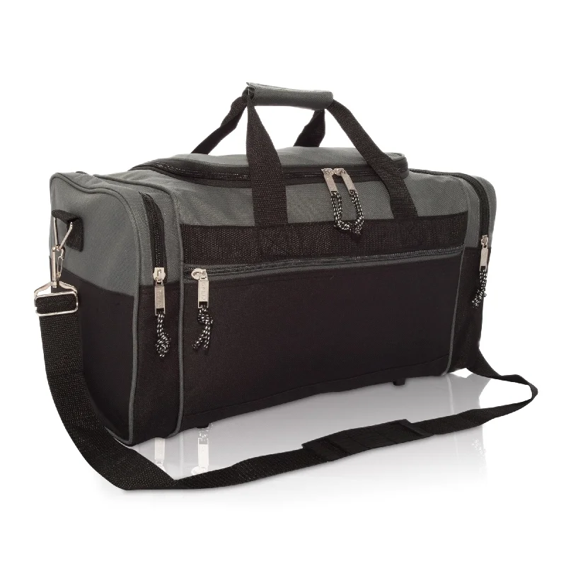 Travel duffel bags with spinner wheels for convenient movement at airportsDalix 21" Duffel Bag