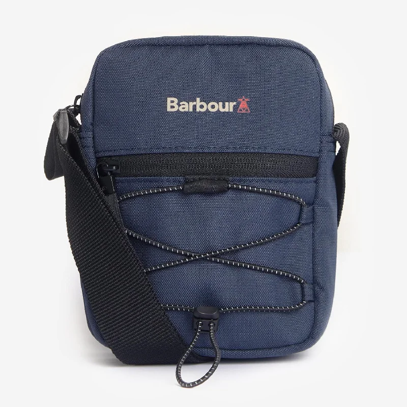 Waterproof nylon men's crossbody bag for outdoor activitiesBarbour Arwin Canvas Crossbody in Navy/Black