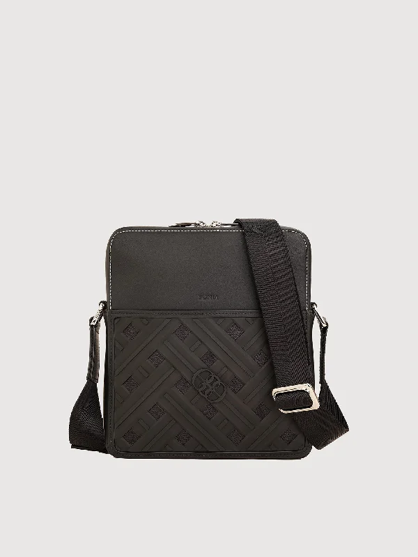 Men's crossbody bag with a built - in charging port for tech use on the goBasquet Crossbody Bag