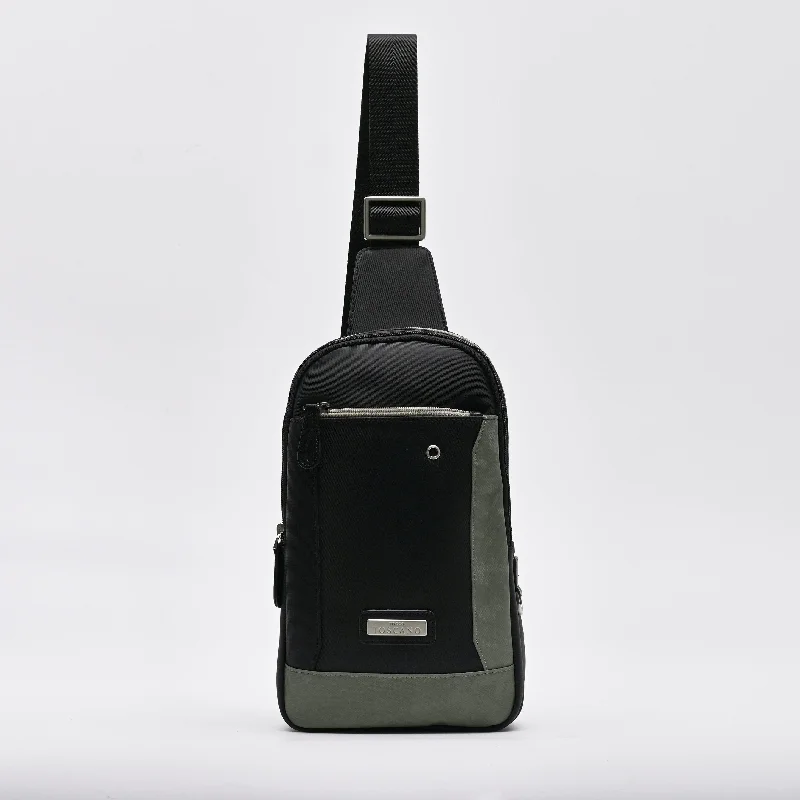 Men's chest bags with a shoulder - carry optionCasual Chest Bag With Front Zipper Pocket - TGEB0233PN3MG3