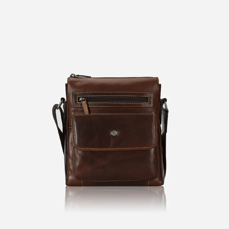 Canvas men's crossbody bag with a rustic, casual styleCrossbody Organiser Bag