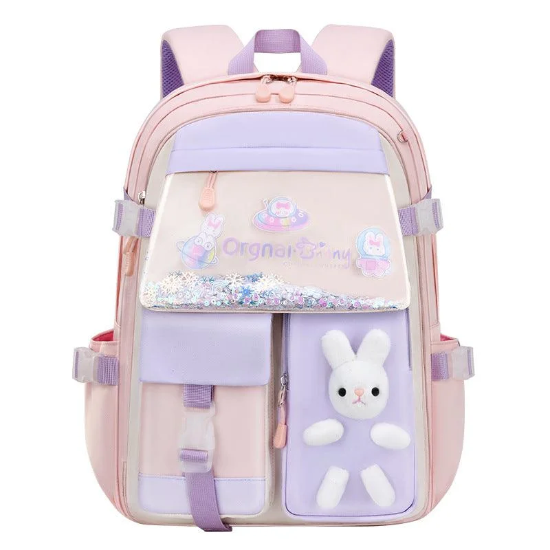 Men's canvas backpack with a durable frame for heavy loadsCute Girls School Backpack – KL8374