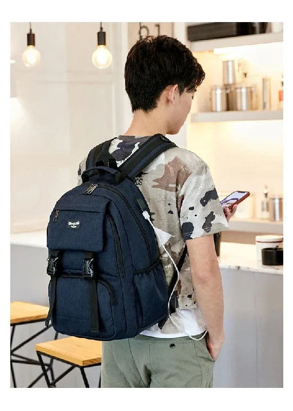 Men's travel backpack with multiple external pockets for easy accessHi-tech unisex Backpack – HT5106