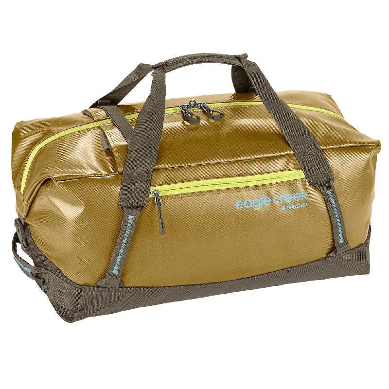 Vintage-inspired duffel bags with a distressed finish for a retro aestheticMigrate 60L Duffel Bag