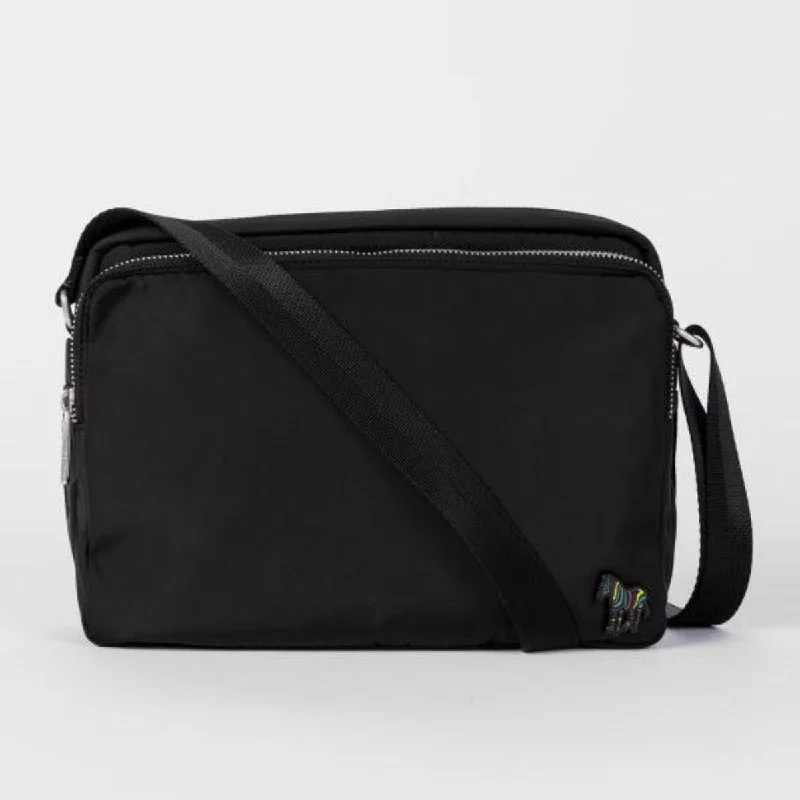 Men's crossbody bag with a padded laptop sleeve for commutingPaul Smith - Men's Xbody Bag in Black