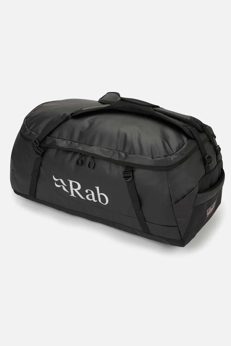 Lightweight nylon duffel bags with multiple compartments for gym workoutsRAB Escape 70L Kit Bag