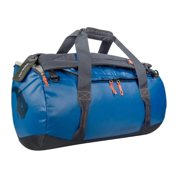 Smart duffel bags with integrated charging ports for electronic devicesTATONKA S Barrel Bag 45L