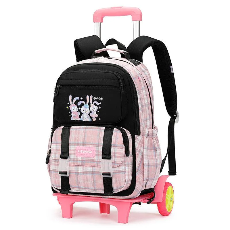 Men's backpack with USB charging port for tech-savvy guysCute Kawaii Trolley School Bag For Girls – CT3091